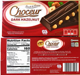 Choceur Dark Chocolate with Roasted Hazelnuts 7.05 oz (Pack of 2)