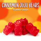 Cinnamon Bears | 1-Pound Bag | Classic Juju Bears Gummy Candy | Nostalgic Chewy Candy | Sweet & Spicy Gelatin Free Gummies for Snacking & Holiday