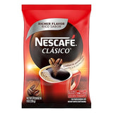 Nescafe Clasico Dark Roast Instant Coffee, 8 oz Pouch