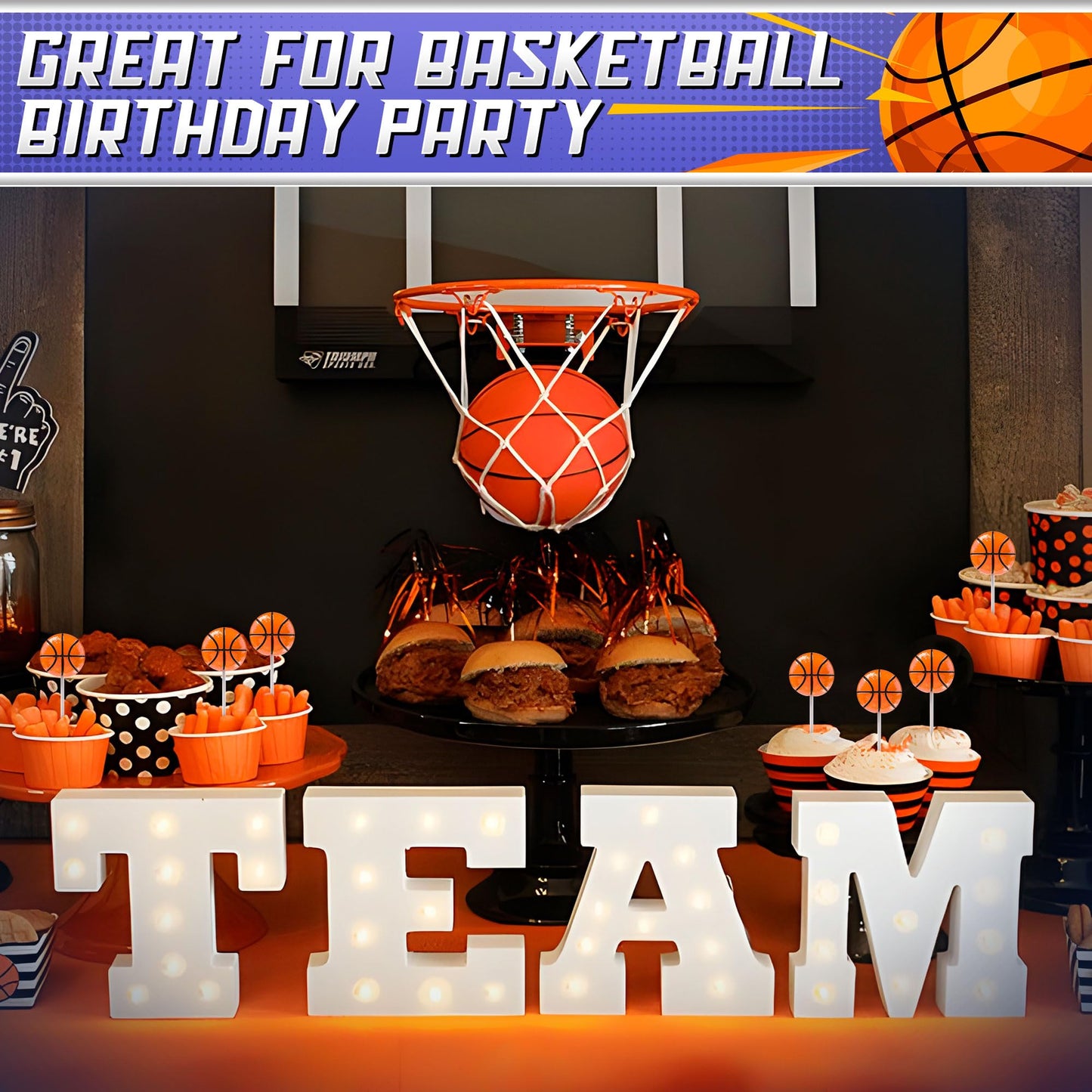 Basketball Lollipops 12pk- Basketball Candy For Basketball Party Favors & Basketball Party Supplies - Snacks & Candy Basketball Suckers For Basketball