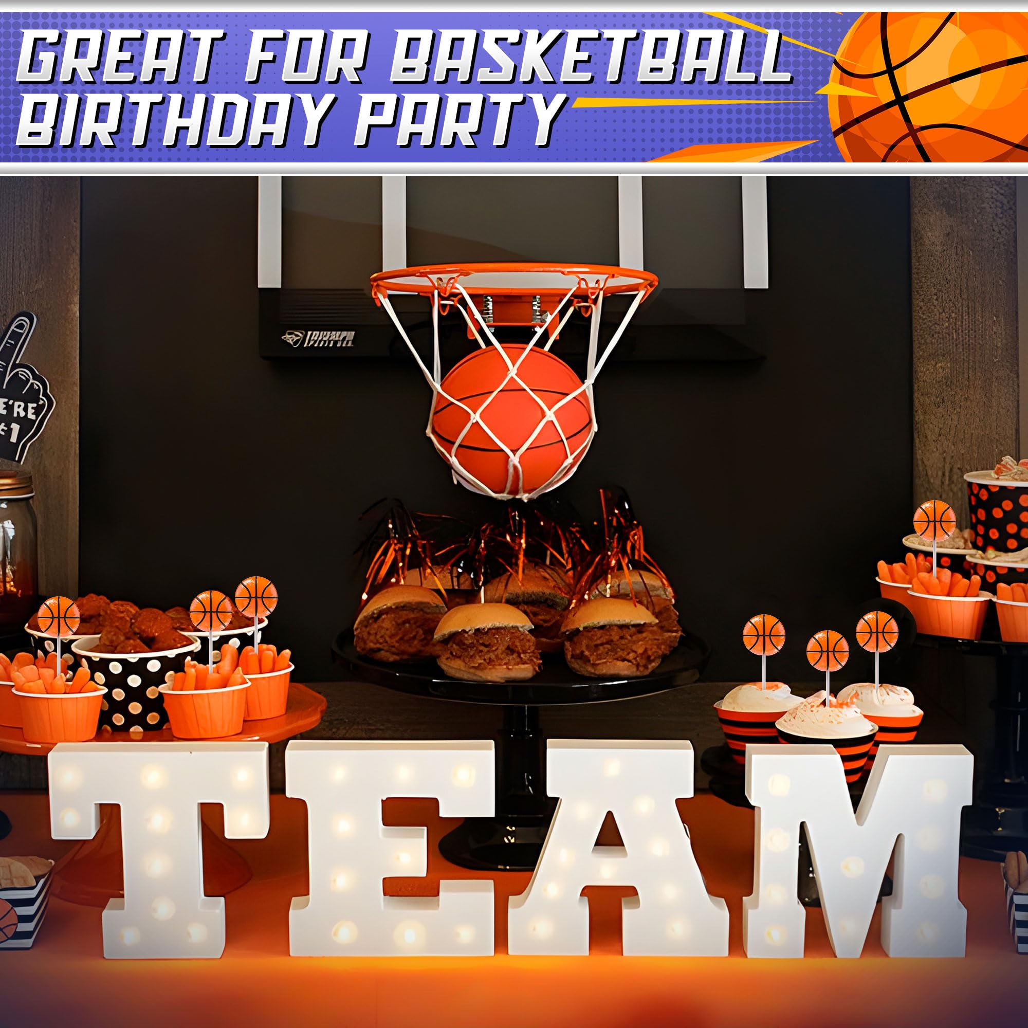 Basketball Lollipops 12pk- Basketball Candy For Basketball Party Favors & Basketball Party Supplies - Snacks & Candy Basketball Suckers For Basketball