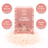 Falksalt Pink Himalayan Crystal Flakes, 21 oz, Gourmet Finishing Salt, Pyramid Salt Crystals, Mediterranean Sea Salt