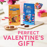 GHIRARDELLI Dark Chocolate Sea Salt Caramel Hearts, 5.8 oz Bag - Valentine’s Candy with Rich Caramel Filling