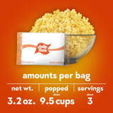Jolly Time Blast O Butter, Ultimate Movie Theater Butter Microwave Popcorn, 3.2oz Sharing Bag, 3 Bags Per Carton (Blast O Butter, 3.2 Ounce (Pack