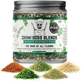 Chimi Boss Blends Chimichurri Original Dry Seasoning, 4 oz - Argentinian Herb & Garlic Rub with Parsley & Chili Flakes - All Natural Seasoning or DIY
