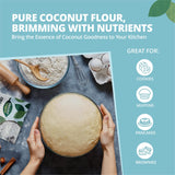 Heaven & Earth Organic Coconut Flour, 16oz (2 Pack) | Gluten Free & Grain Free Flour | Keto Flour for Baking | Paleo Friendly | Low Carb Flour | Vegan