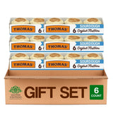 Salutem Vita - Sourdough English Muffins 6 Count, 13 oz, Gift Set - Pack of 6