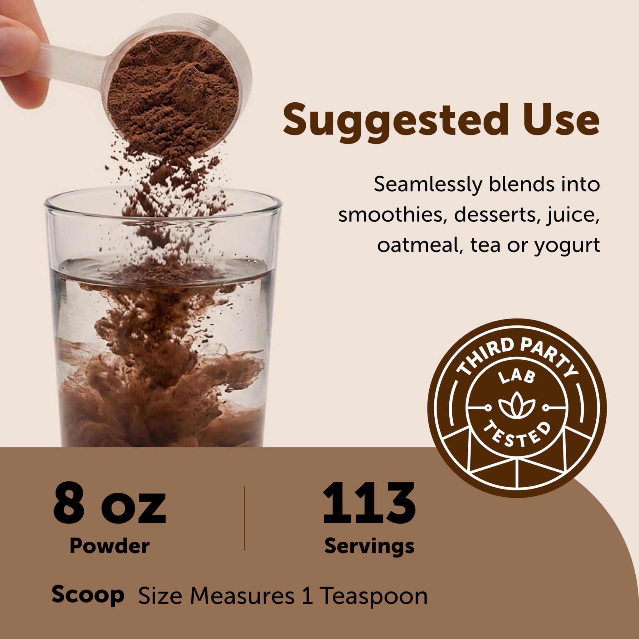 Micro Ingredients Organic Ceylon Cinnamon Powder, 8 oz | Sri Lanka Source | True Cinnamon for Spice & Seasoning | Great for Baking, Cooking, & Drinks