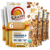 Grandy Organics Original Coconola - Certified Organic Grain Free Granola - 7g Protein - Gluten Free, Non GMO, Vegan & Paleo Friendly - Coconut
