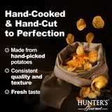 HUNTER'S Gourmet Dubai Black Truffle Crisps | Handcut Vegan & Gluten-Free Chips | Made in Nut-Free Facility | No Artificial Colors | Premium Can |