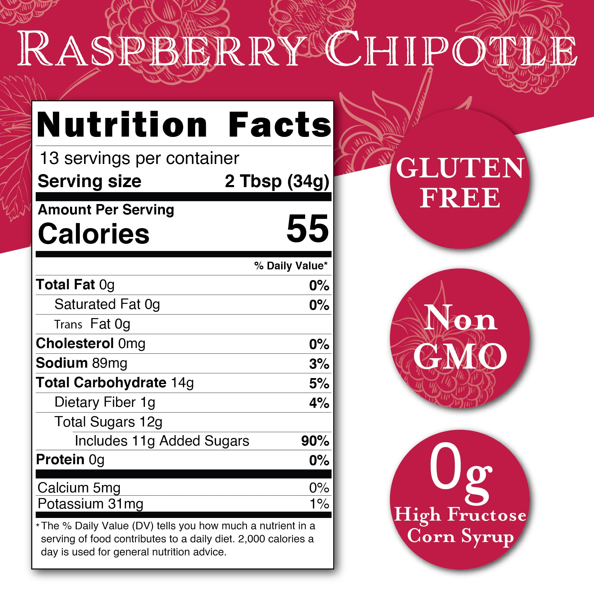 Cornaby’s Raspberry Chipotle Spicy Sauce (14.9 oz.) Pack of 1 | Perfect Combination of Sweet and Spicy | Smoky Grilling Sauce for Chicken, Steak