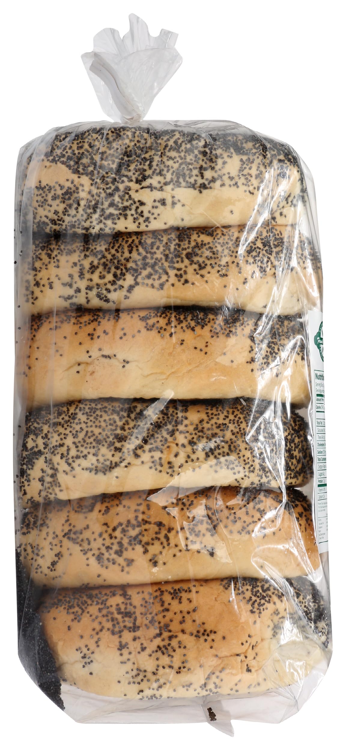 Sacramento Bakery Bagel Poppy 6 PK, 22 OZ