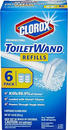 Clorox ToiletWand Disinfecting Refills, 6 Count (Pack of 8)