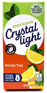 Crystal Light Sweet Tea Drink Mix, 12-Quart 1.56-Ounce Canister (Pack Of 18)
