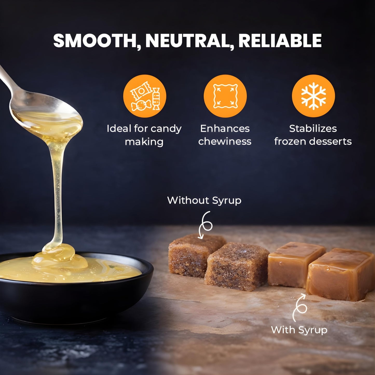 Keystone Pantry Organic Tapioca Syrup - 23 OZ Bottle - Vegan, Gluten Free - HFC, Corn Syrup Substitute - Syrup for Baking, Alternative Sweetener - Make Homemade Fudge, Ice Cream & More - 3 BOTTLES
