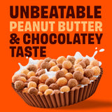 REESE'S PUFFS Breakfast Cereal, Chocolatey Peanut Butter Cereal, Large Size, 16.7 oz