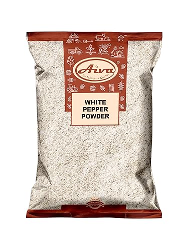 Aiva Ground White Pepper Powder (4 LB Bulk) | A-Grade White Peppercorns for Cooking, Seasoning, and Marinades