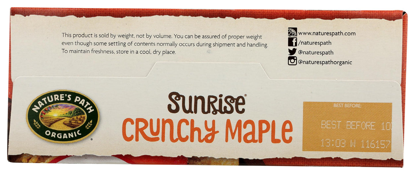 Nature's Path, Organic Crunchy Maple Sunrise Cereal, 10.6 Ounce