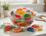 Fruit Slices Candy 1 lb Bulk Bag - Orange Lime Watermelon Cherry Blue Raspberry Lemon Sugar Coated Jelly Wedges, Soft Chewy Treats, Individually