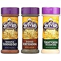 Sylvia's Seasoning Variety Pack, (Great! Greens 5.25oz, Soulful Seasoned Salt 7oz, and Secret Seasoning 1.5oz) 3 Containers