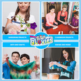 gLovies - My Mom Knows Best - 50 Multipurpose Latex-Free Disposable Gloves for Kids - 50 Count - Kindergarten to 3rd Grade