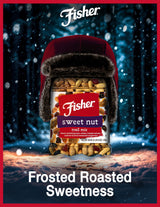Fisher Snack Sweet Nut Bulk Trail Mix, 38 oz (Pack of 1), Honey Roasted Peanuts, Raisins, Frosted Walnuts, Cashews, Dried Sweetened Cranberries