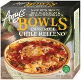 Amy's Frozen Meals, Chile Relleno Casserole Bowl, Made With Organic Rice, Tomatoes and Black Beans, Microwave Meals, 9 Oz