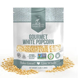 Great River Milling White Popcorn Kernels | Gluten Free Non-GMO Whole Grain Popping Corn | Vegan, Made in USA | Light Tender Popcorn for Air Popper