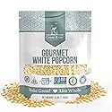 Great River Milling White Popcorn Kernels | Gluten Free Non-GMO Whole Grain Popping Corn | Vegan, Made in USA | Light Tender Popcorn for Air Popper