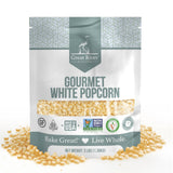Great River Milling White Popcorn Kernels | Gluten Free Non-GMO Whole Grain Popping Corn | Vegan, Made in USA | Light Tender Popcorn for Air Popper