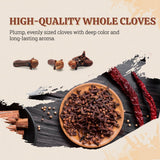 52USA Cloves 16oz in Bag | Whole, Fresh & Aromatic Cloves | Premium Spice for Cooking, Baking, & Tea | Natural, Non-GMO, Kosher Certified