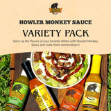 Howler Monkey Sauce - Hot Sauce Variety Pack - 5 Fl Oz (Pack of 4)