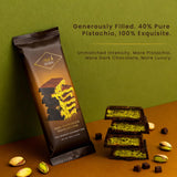 Rah Dark Dubai Chocolate Bar Pistachio, 3.5oz - 100g, Dubai Dark Chocolate Bar Pistachio | Loaded with Kunafa | Crunchiest Kataifi Delight Perfect
