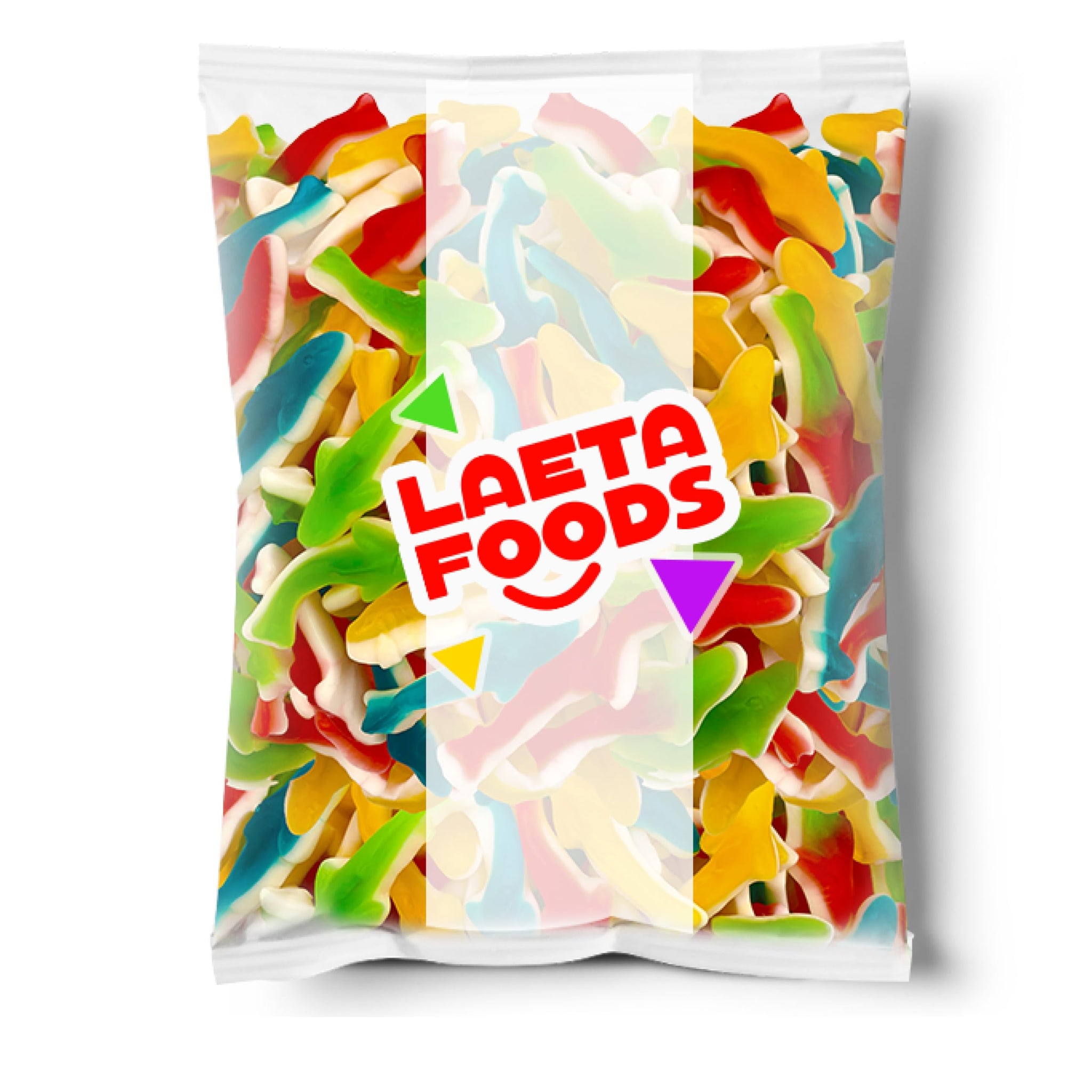 Gummy Sharks Candy | 2 Pound Bag | Assorted Fruit Flavors
