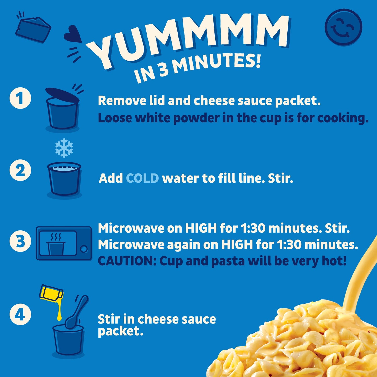 Annie's Microwavable Macaroni and Cheese Cups, Deluxe Rich and Creamy, Shells and Classic Cheddar, 1 Cup
