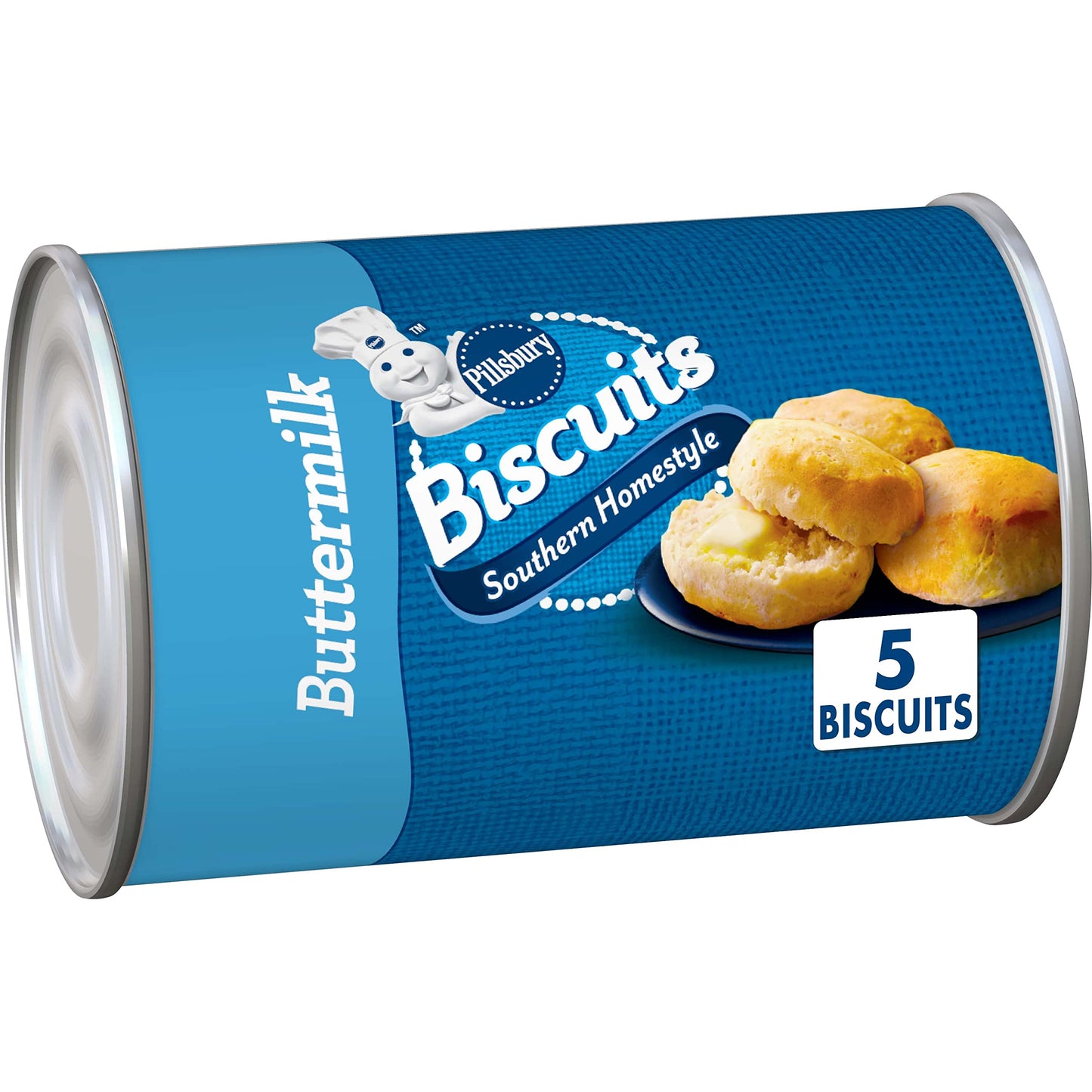 Pillsbury Southern Homestyle Biscuits, Buttermilk, 5 ct , 6 oz