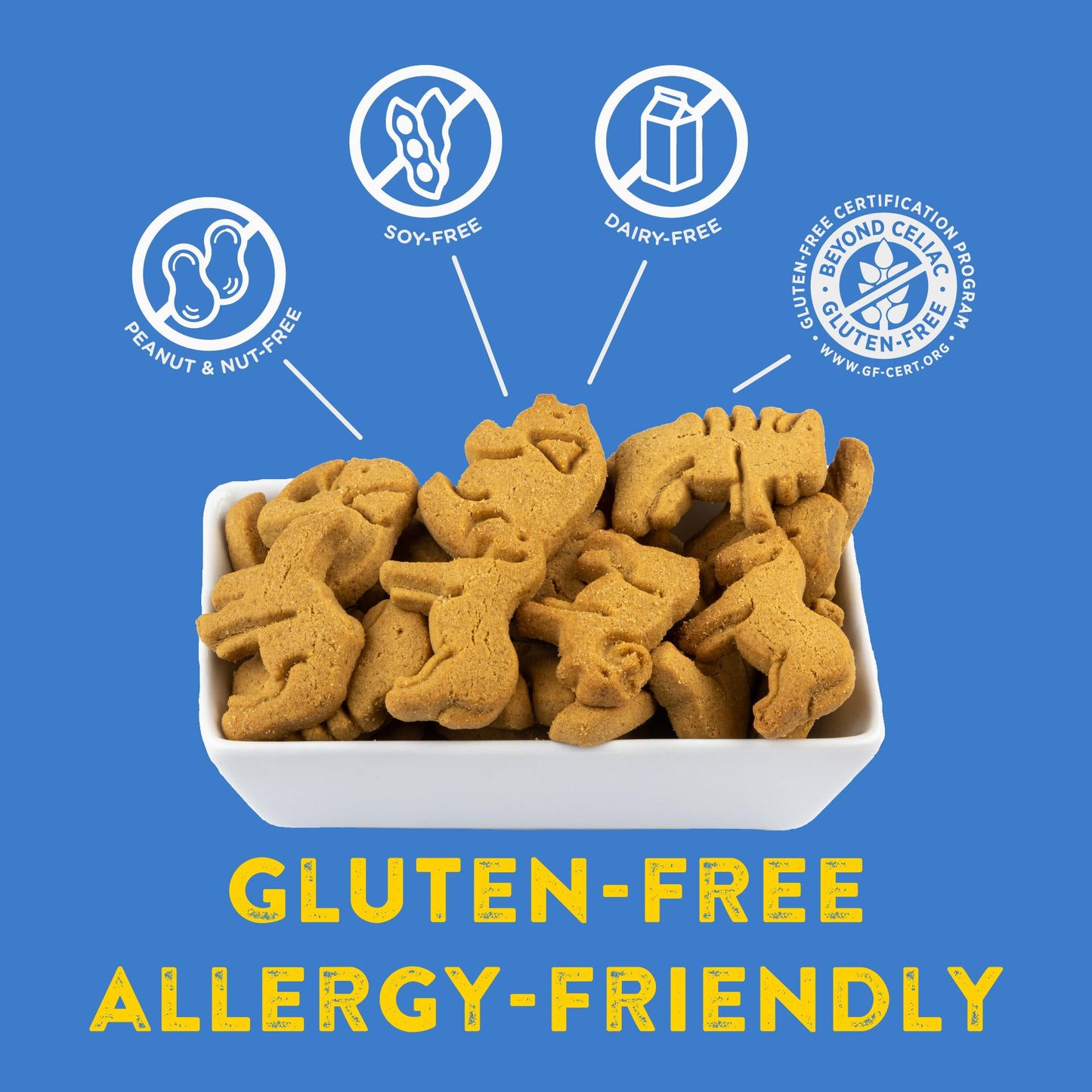 Kinnikinnick Gluten Free KinniKritters Graham Style Animal Cookies, 8 oz Box, Allergy Friendly, Vegan, Kosher