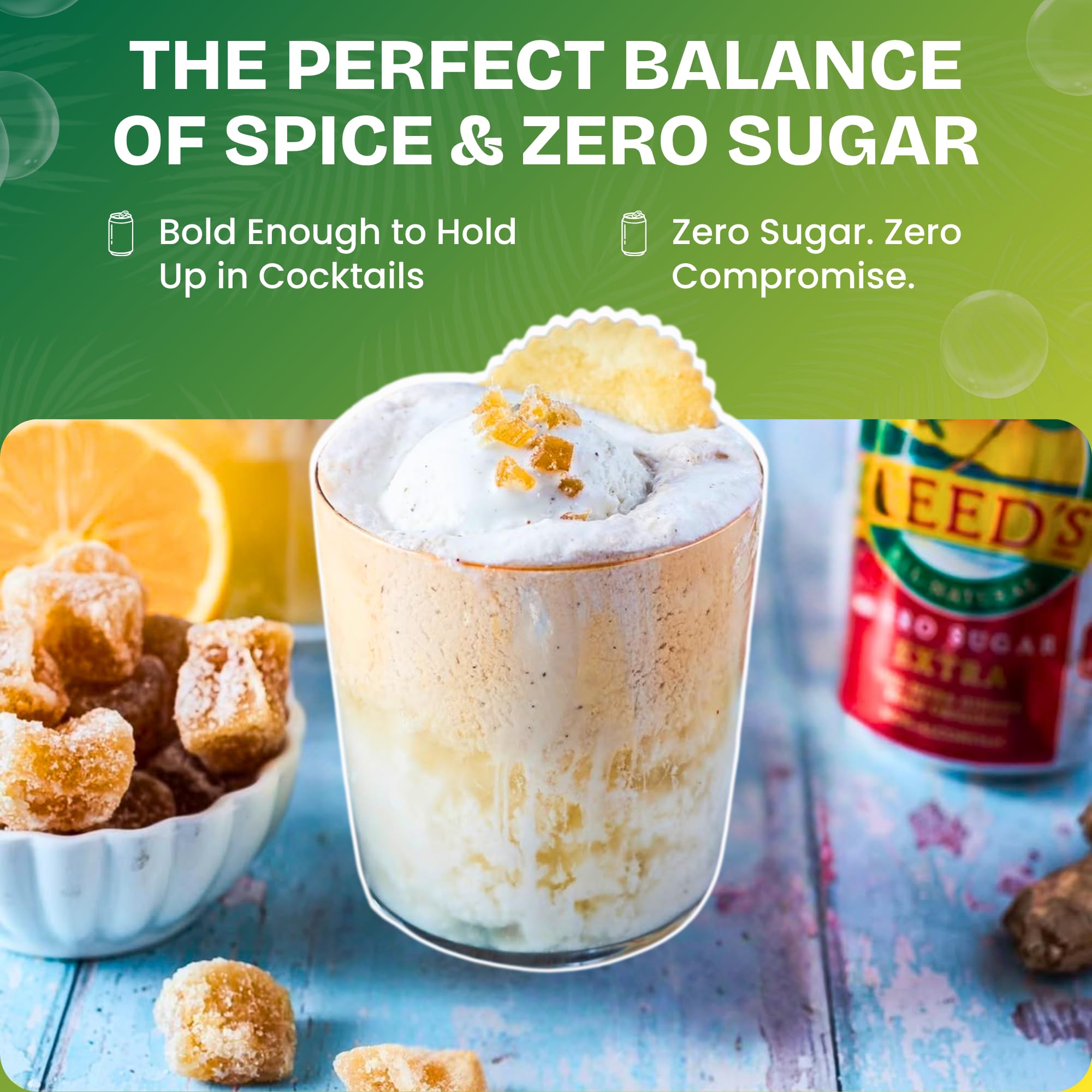 Reed's Zero Sugar Extra Ginger Beer, Pack of 4 (12fl oz Can each) - Non-Alcoholic Jamaican Real Ginger Brew, Sweetened w/Stevia - Ideal Moscow Mule
