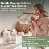 Heritage Park Silk & Wool Fragrance Free, Hypoallergenic, pH-Neutral Laundry Detergent - Dermatologist-tested, Sensitive Skin-Friendly, Enzyme-Free