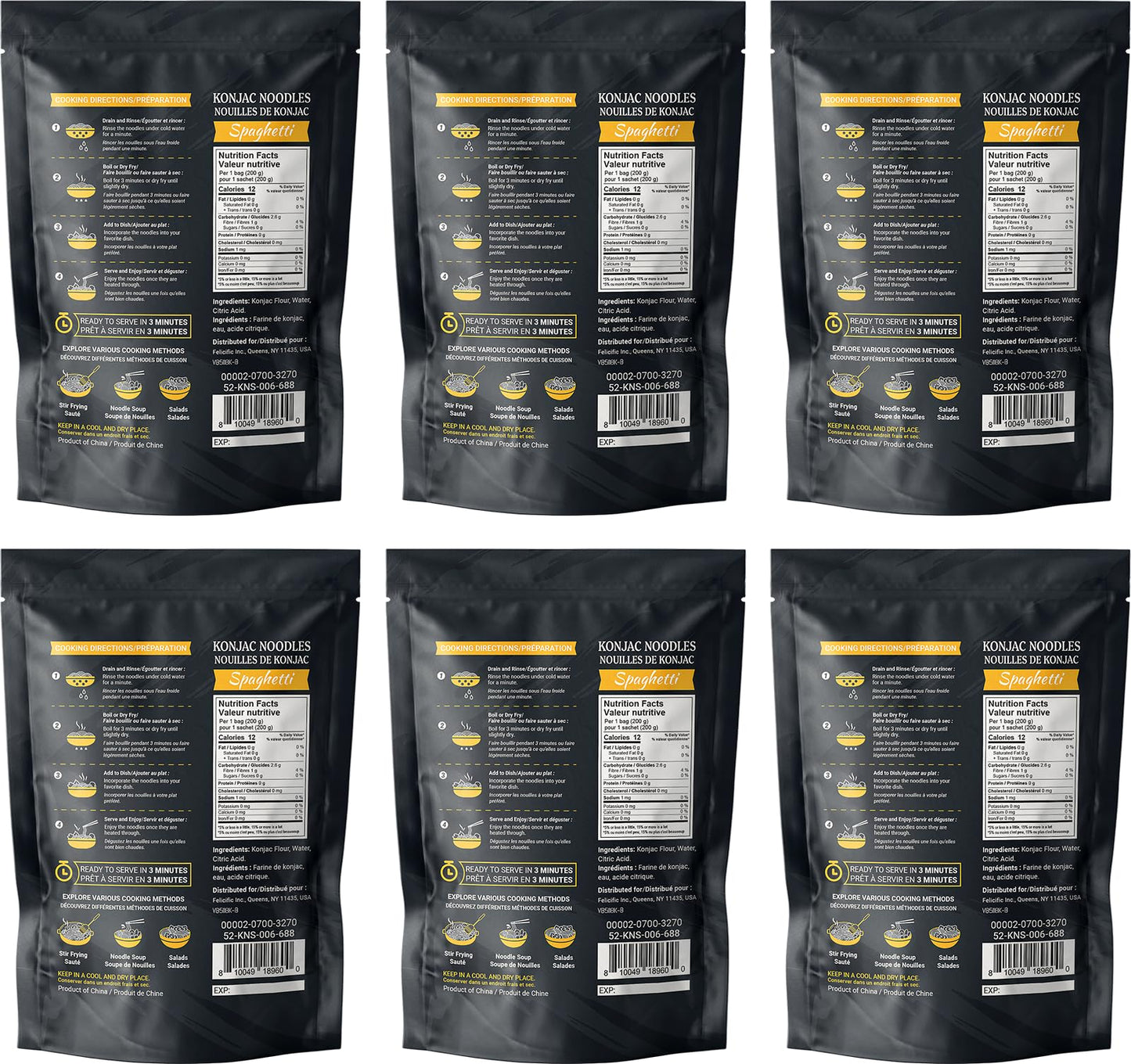 52USA Konjac Shirataki Noodle, Spaghetti, Low Carb Pasta 52.8 Oz (1500 g), Keto and Paleo Friendly, Sugar Free, Vegan, Gluten Free, Ready to Eat, Low