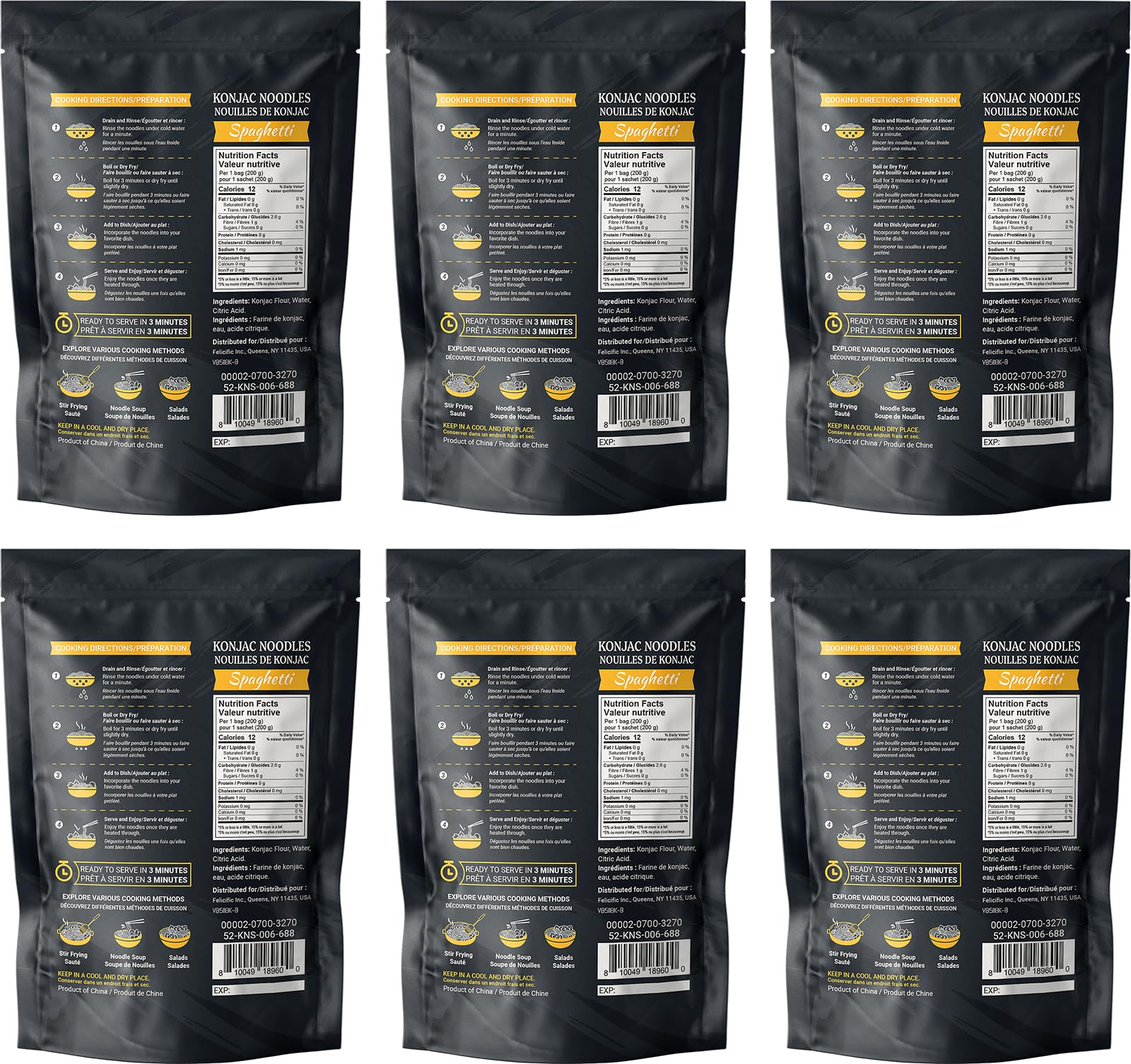 52USA Konjac Shirataki Noodle, Spaghetti, Low Carb Pasta 52.8 Oz (1500 g), Keto and Paleo Friendly, Sugar Free, Vegan, Gluten Free, Ready to Eat, Low
