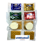 WBB | SMORES KIT STRIP | Individually packaged set : Graham Crackers, Marshmallow, Chocolate | Make delicious smores (100 sets) (Mix Chocolates)