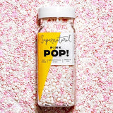 Pink Pop! Natural Nonpareils Sprinkles by Supernatural, No Artificial Dyes, Soy Free, Gluten Free, Vegan, 3oz
