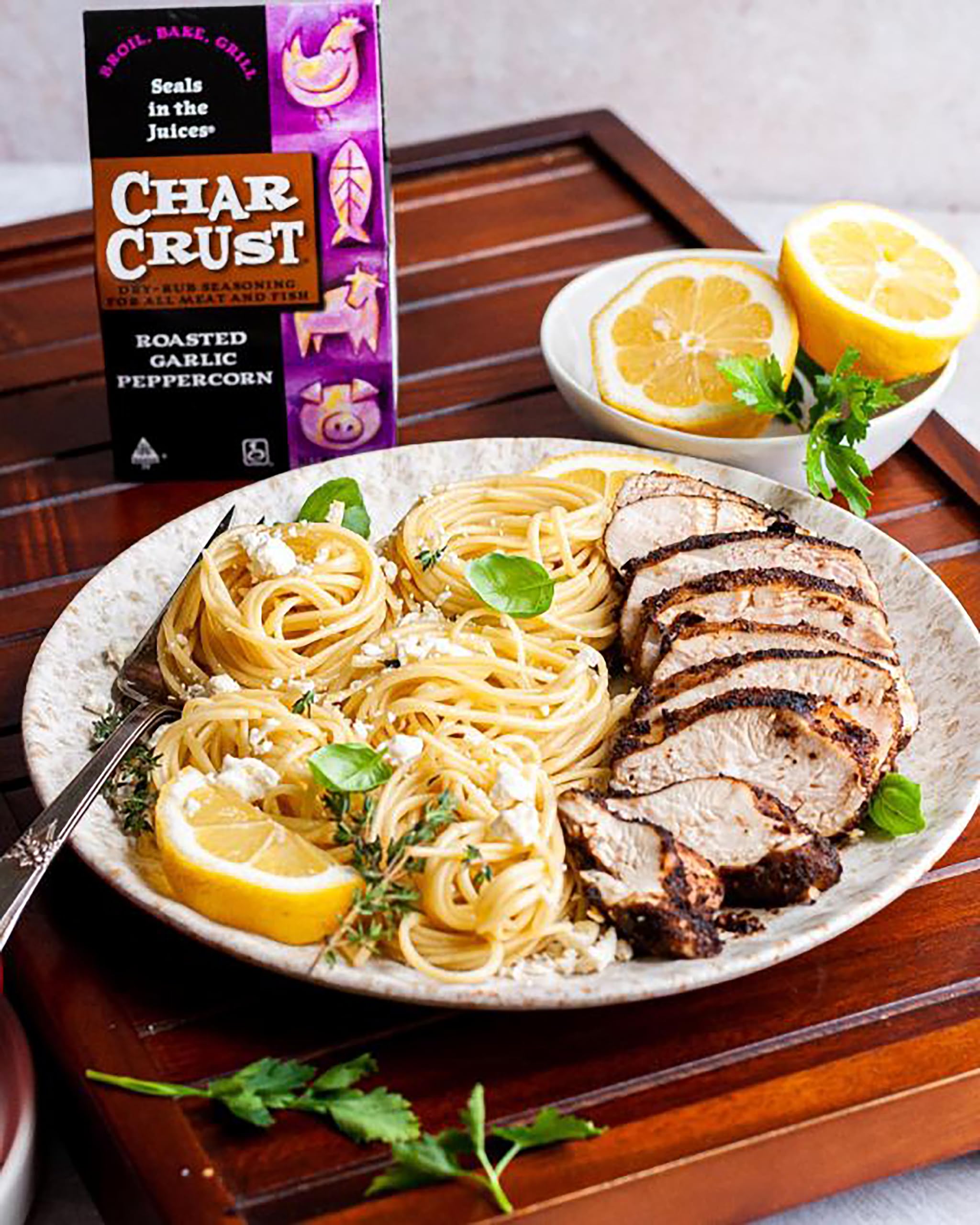 Char Crust Dry-Rub Seasonings Roasted Garlic Peppercorn | All-in-one seasonings | Perfect for Steak, Burgers, Chicken, Salmon | Signature Crust that
