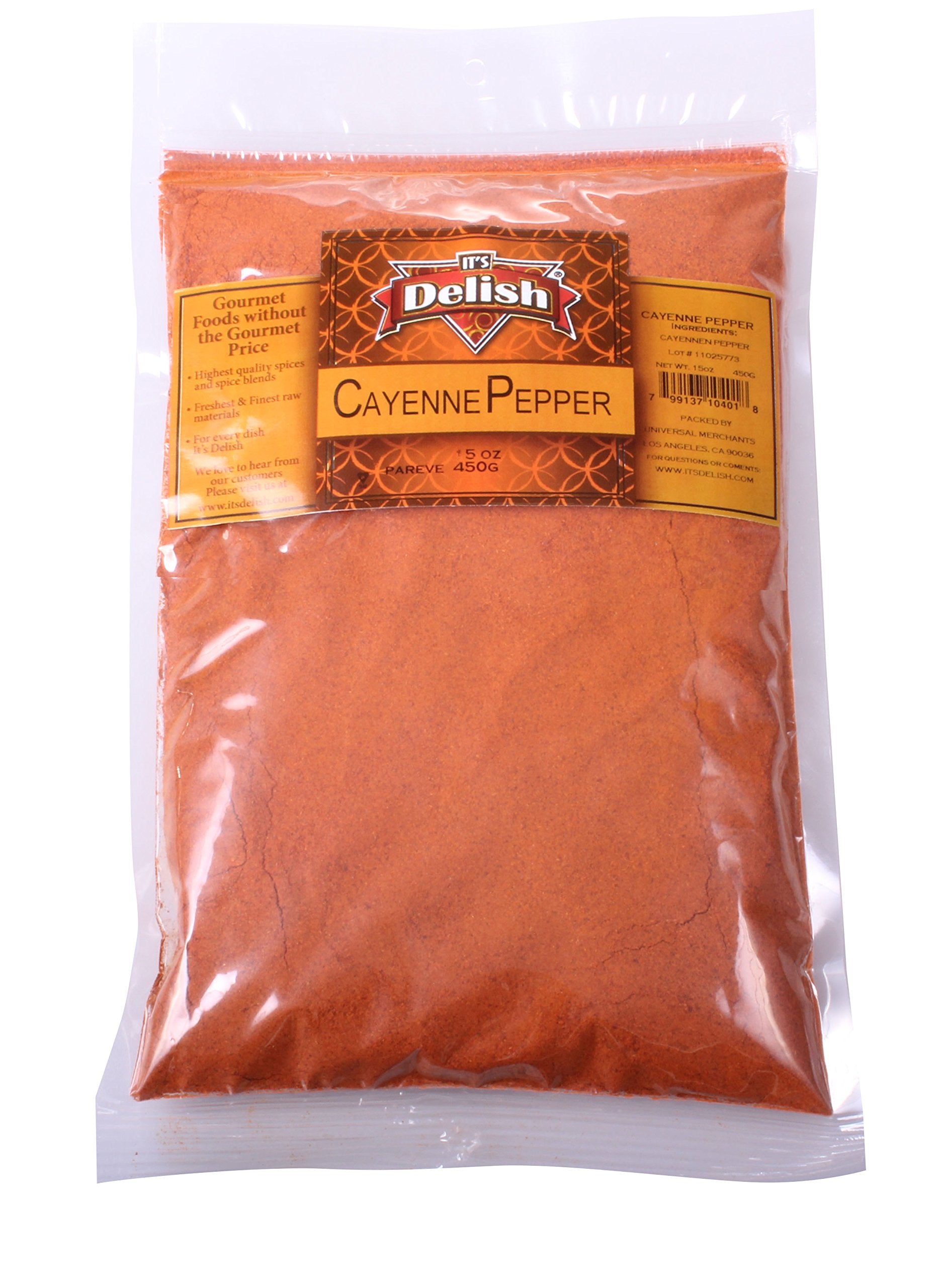 Cayenne Pepper Powder by It’s Delish, 2 LBS Bulk Bag | All-Natural Red Pepper Powder for Cooking, Camping, and Meals | Kosher and Non-GMO