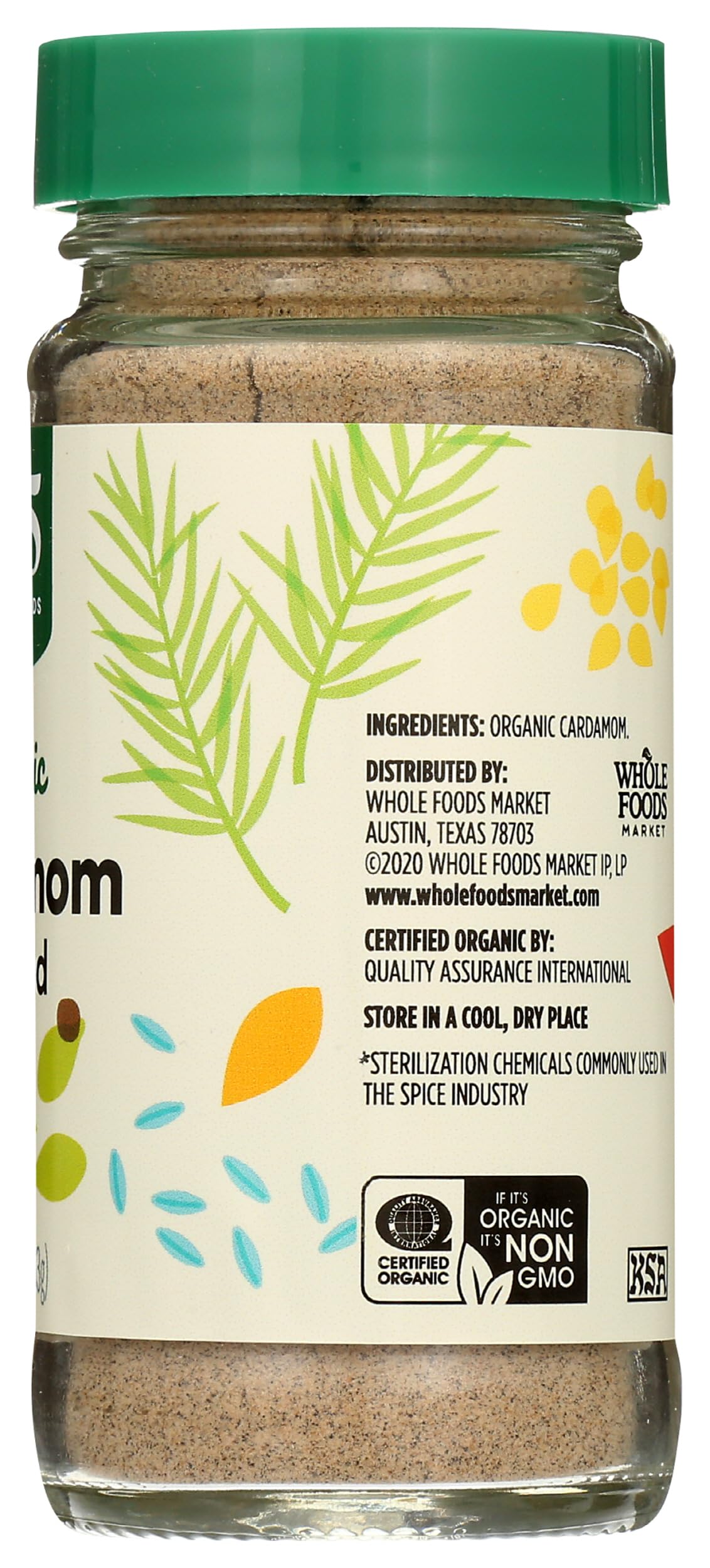 365 by Whole Foods Market, Organic Ground Cardamom, 1.87 Ounce