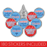 Nursing School Graduation Candy Stickers, Nurses Call The Shots, 180 Count