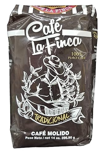 Cafe La Finca Tradicional Pure Ground Coffee From Puerto Rico (14 oz)