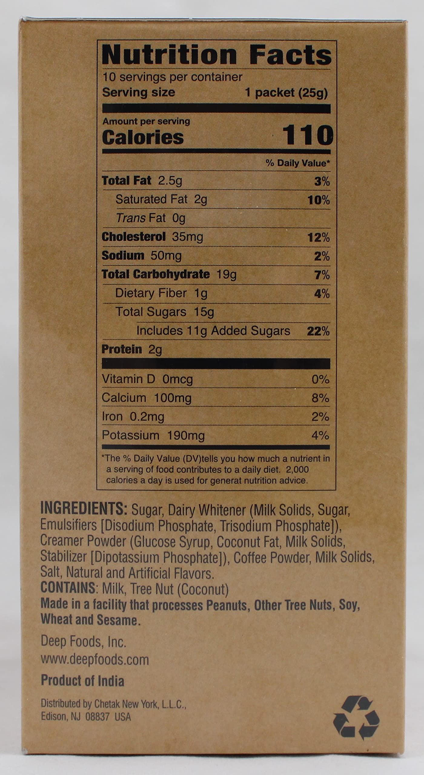 Coffee Latte Mix Cappuccino (10 packets) (8.8oz)