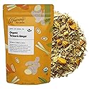 Heavenly Tea Leaves Organic Turmeric Ginger, Bulk Loose Leaf Herbal Tea, 1 Lb. (Approx. 200 Servings) - Naturally Caffeine Free, Inflammation